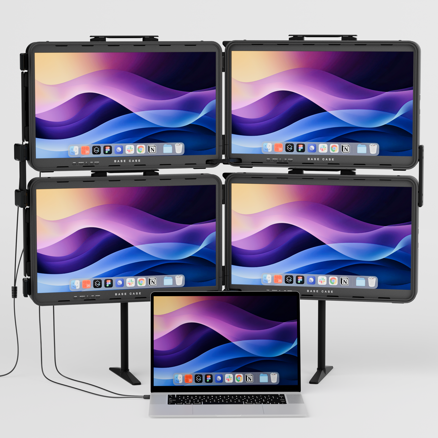 QuadZilla™ The Ultraportable Four-Screen Command Center