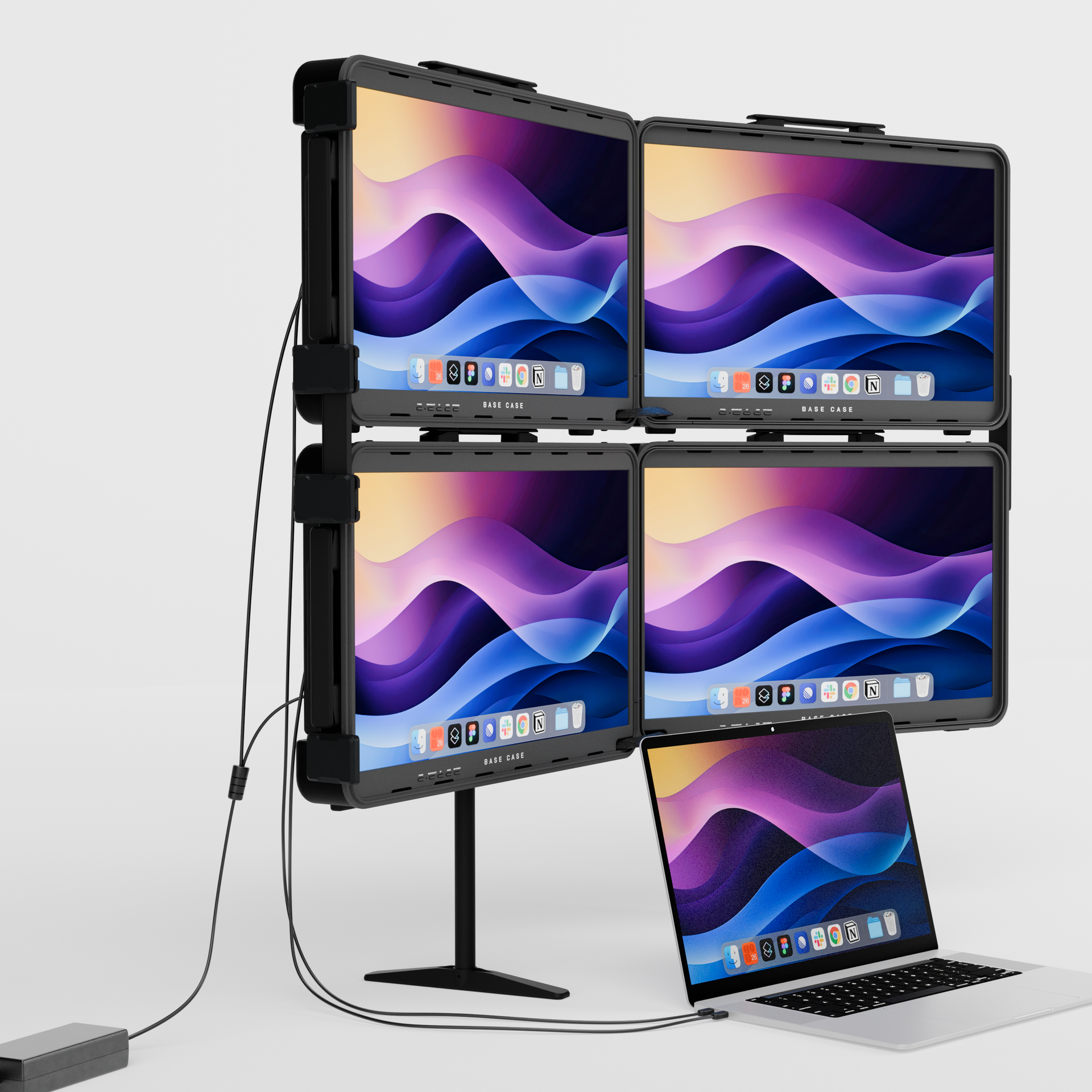 QuadZilla™ The Ultraportable Four-Screen Command Center