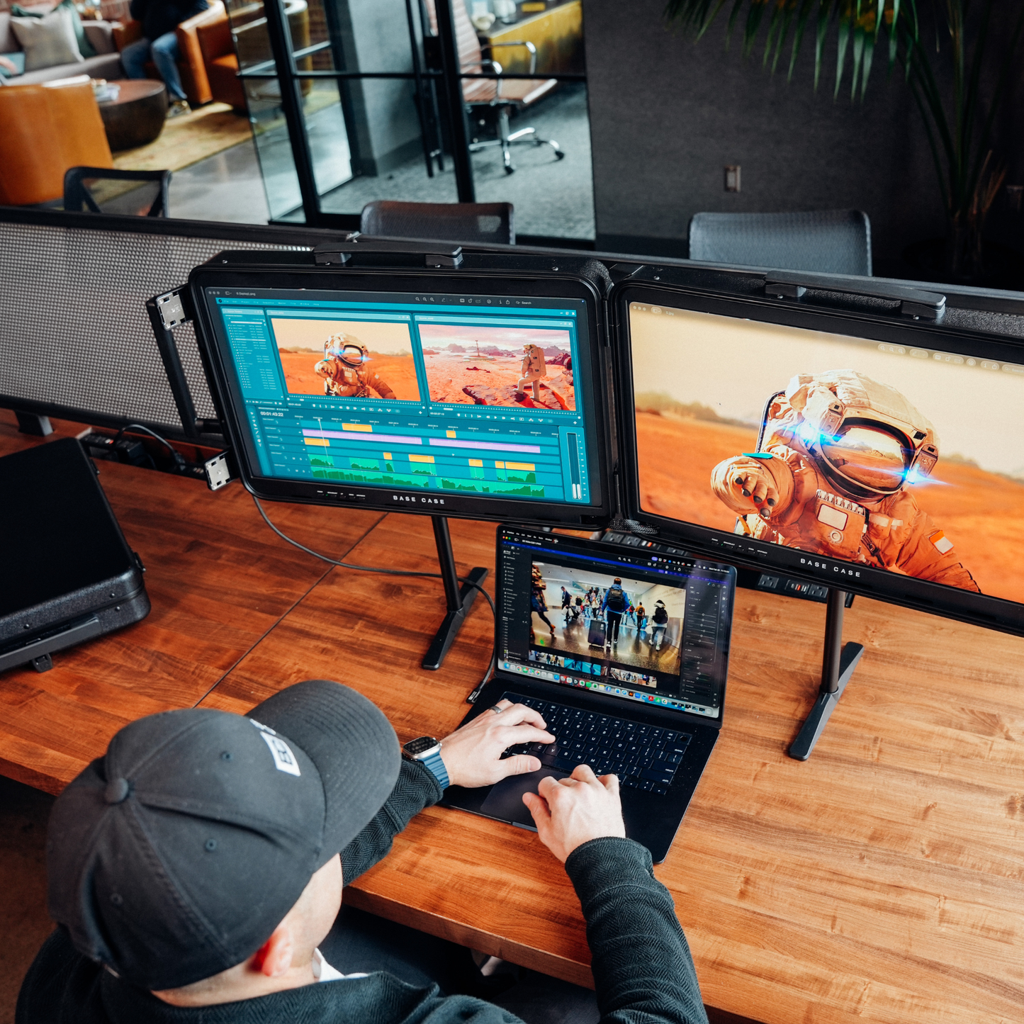 Base Case Executive - Dual UHD/4K Command Center (TAA Compliant)