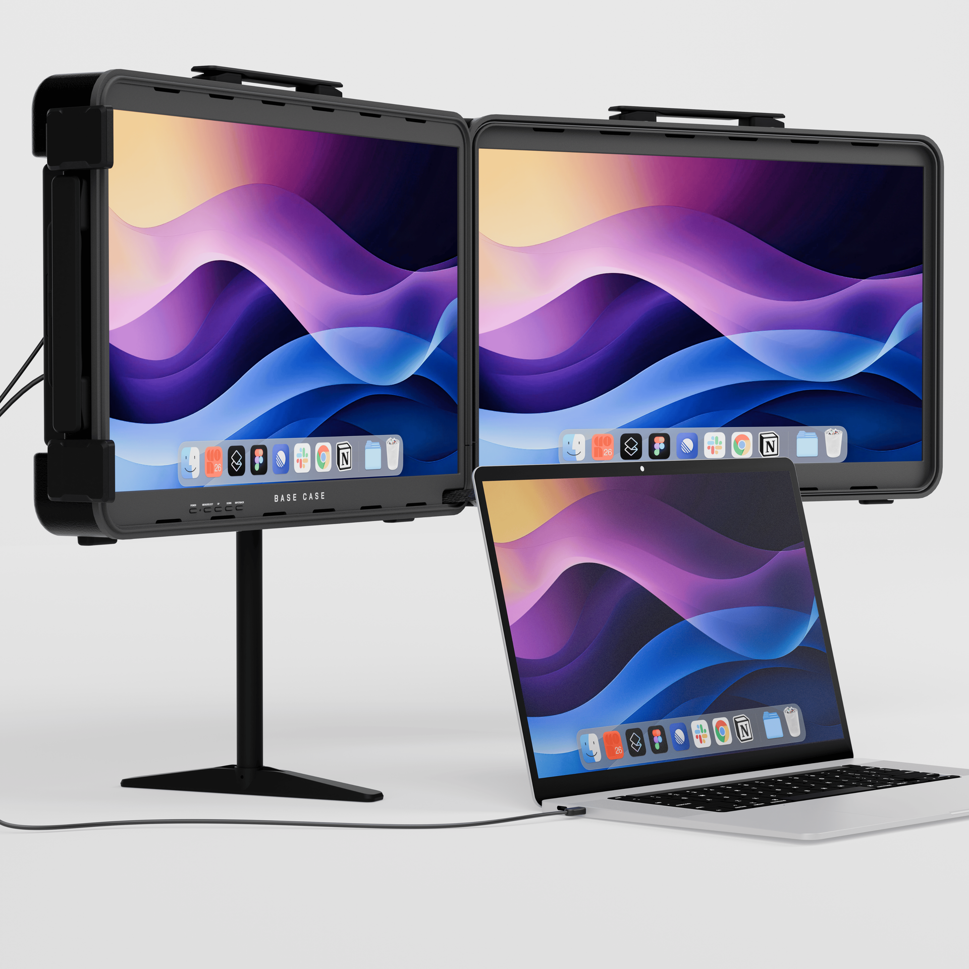 Base Case Executive - 23.8" Dual Screen 4K/UHD Workstation